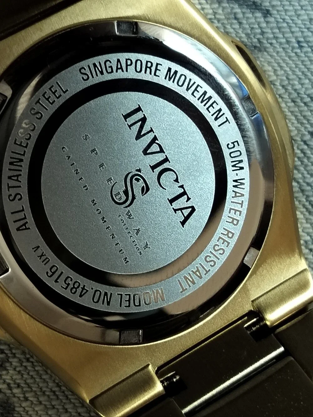 Invicta Gold Tone Stainless Steel Men's Watch